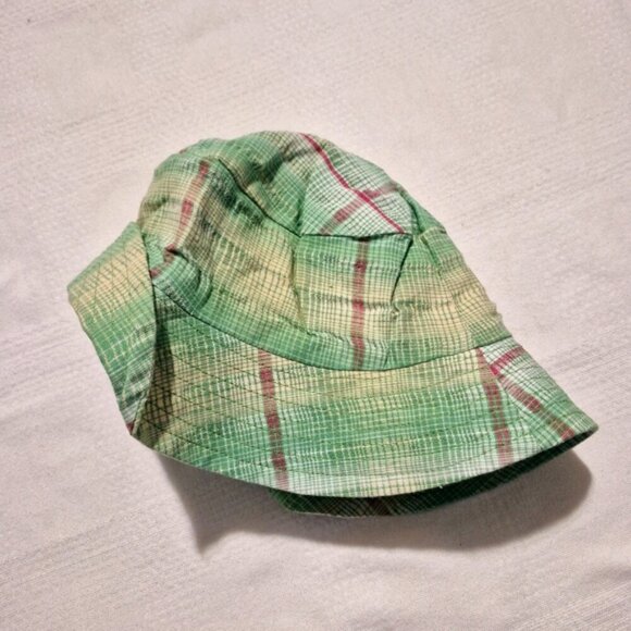 Deux par Deux girls green plaid hat size 6 EUC - Picture 3 of 4